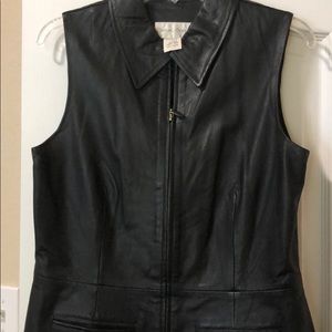 Leather vest